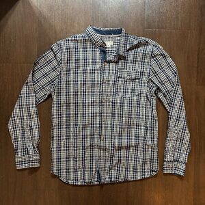 Rifle Jeans Men's Long Sleeve Button Up Shirt Plaid Size M Made In Medellin